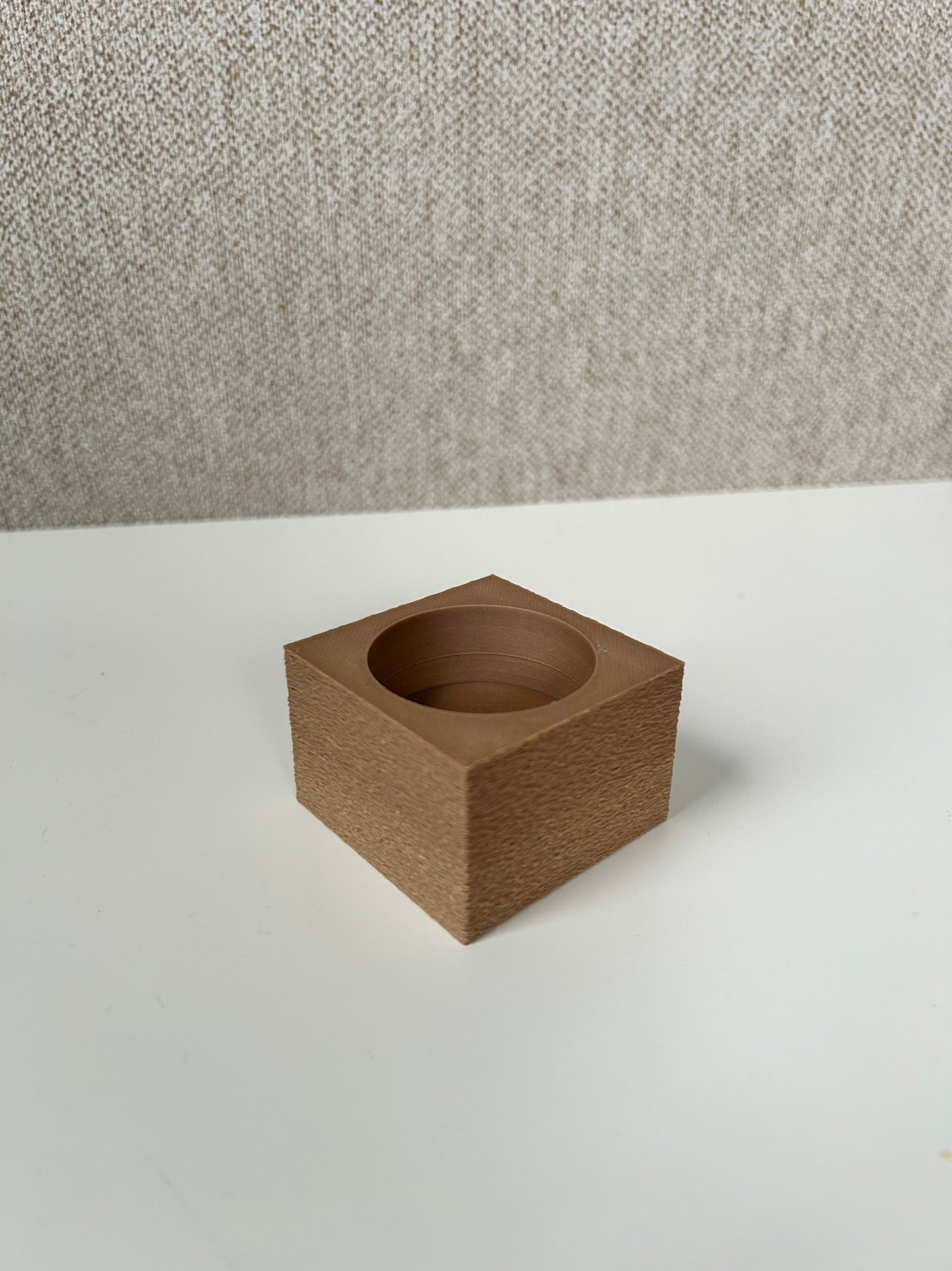Oak Block Tealight Holder