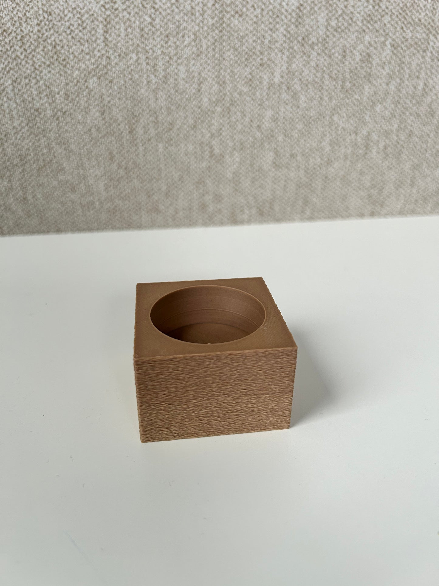 Oak Block Tealight Holder