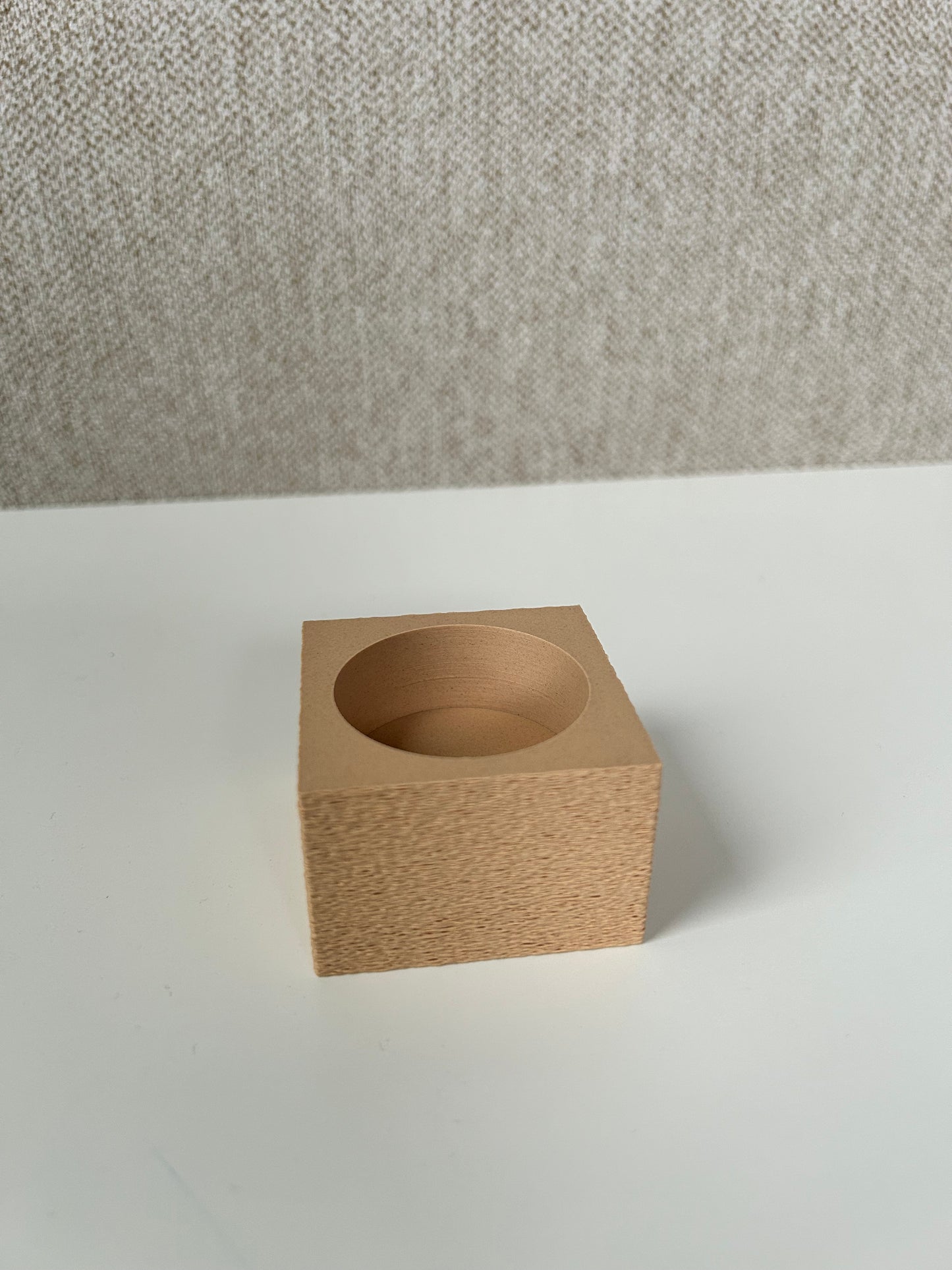 Oak Block Tealight Holder