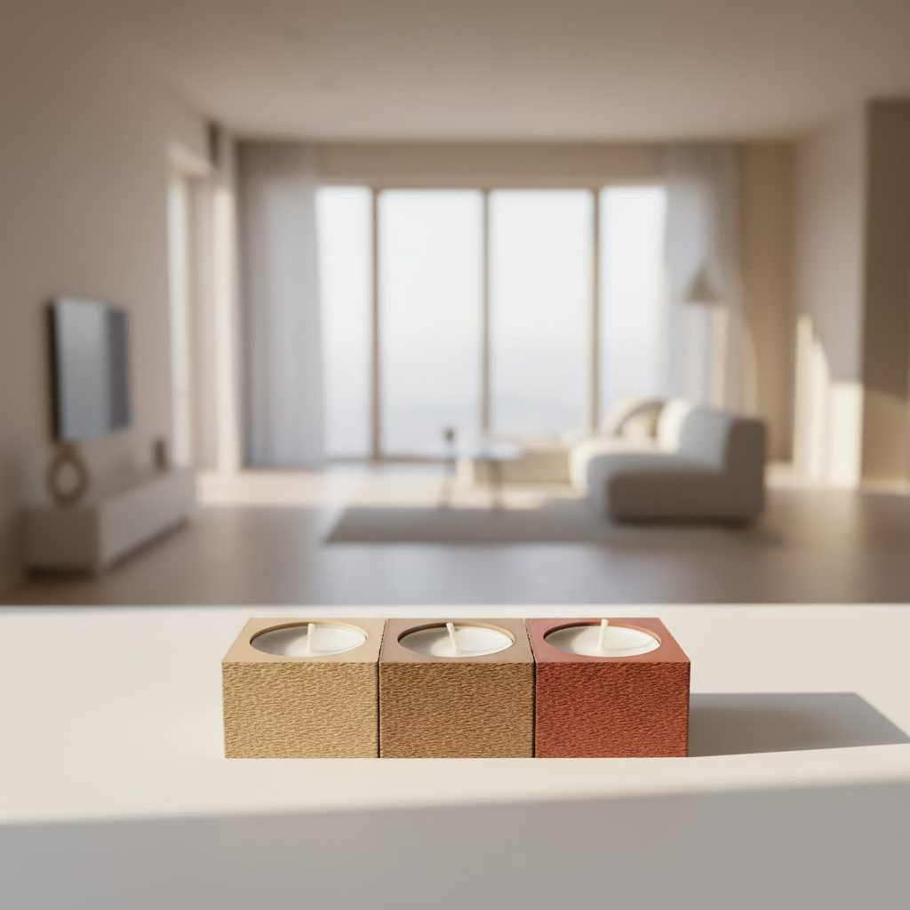 Oak Block Tealight Holder