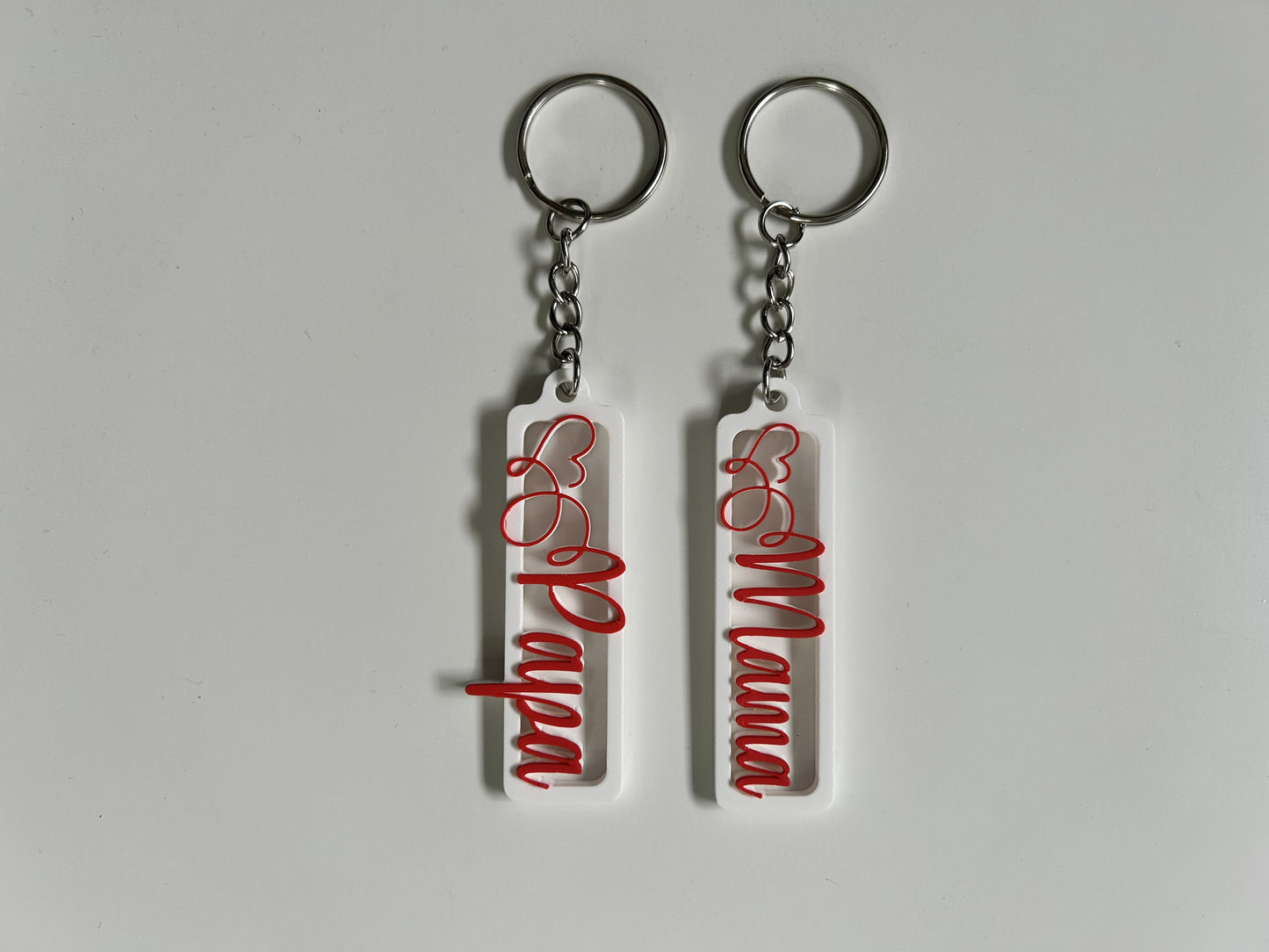 Mama & Papa Love Sleutelhanger