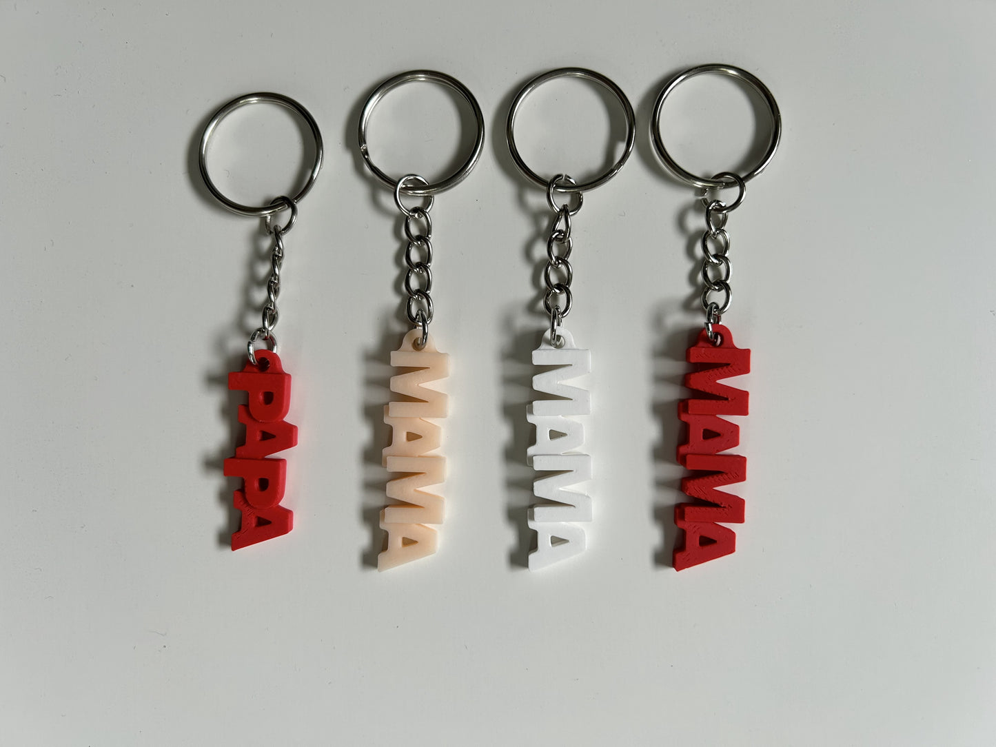 Mama & Papa Letter Sleutelhanger